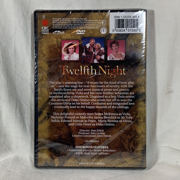Twelfth Night - The Stratford Collection DVD *sealed* - Picture 2 of 3
